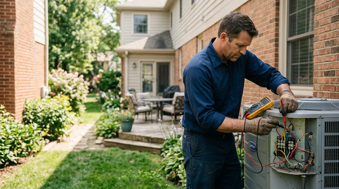 HVAC technician working near Beverly Hills, CA
